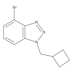 4-bromo-1-(cyclobutylmethyl)-1H-1,2,3-benzotriazole Structure