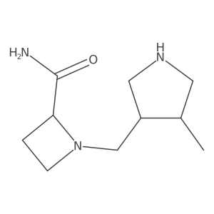 rac-1-{[(3R,4R)-4-methylpyrrolidin-3-yl]methyl}azetidine-2-carboxamide Structure