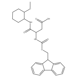 rac-3-({[(9H-fluoren-9-yl)methoxy]carbonyl}amino)-3-{[(1R,2R)-2-methoxycyclohexyl]carbamoyl}propanoic acid Structure