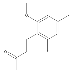 4-(2-Fluoro-6-methoxy-4-methylphenyl)butan-2-one结构式