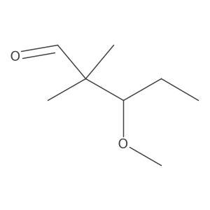 3-Methoxy-2,2-dimethylpentanal结构式
