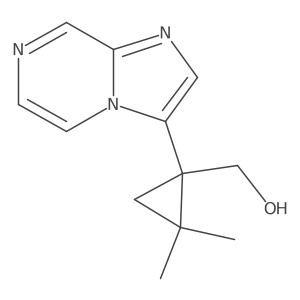 (1-{Imidazo[1,2-a]pyrazin-3-yl}-2,2-dimethylcyclopropyl)methanol结构式