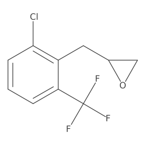 2-{[2-Chloro-6-(trifluoromethyl)phenyl]methyl}oxirane Structure