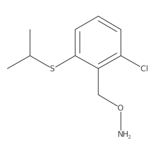 O-{[2-chloro-6-(propan-2-ylsulfanyl)phenyl]methyl}hydroxylamine结构式
