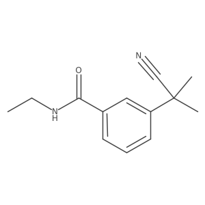 3-(1-cyano-1-methylethyl)-N-ethylbenzamide Structure