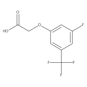 2-[3-Fluoro-5-(trifluoromethyl)phenoxy]acetic acid Structure