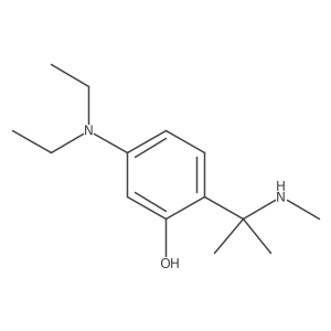 5-(Diethylamino)-2-[2-(methylamino)propan-2-yl]phenol Structure