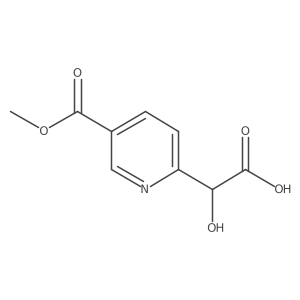 2-Hydroxy-2-[5-(methoxycarbonyl)pyridin-2-yl]acetic acid结构式