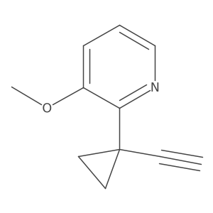 2-(1-Ethynylcyclopropyl)-3-methoxypyridine结构式