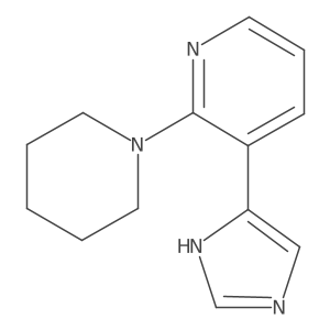 3-(1H-imidazol-4-yl)-2-(piperidin-1-yl)pyridine Structure