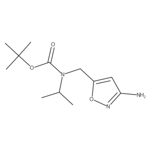 tert-butyl N-[(3-amino-1,2-oxazol-5-yl)methyl]-N-(propan-2-yl)carbamate结构式