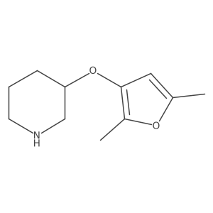 3-[(2,5-Dimethylfuran-3-yl)oxy]piperidine Structure