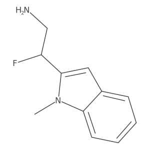 2-fluoro-2-(1-methyl-1H-indol-2-yl)ethan-1-amine Structure