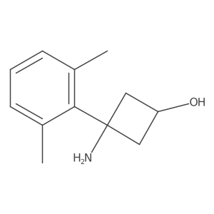 3-Amino-3-(2,6-dimethylphenyl)cyclobutan-1-ol Structure