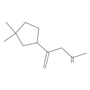 1-(3,3-Dimethylcyclopentyl)-2-(methylamino)ethan-1-one结构式