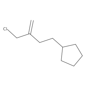 [3-(Chloromethyl)but-3-en-1-yl]cyclopentane Structure