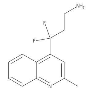 3,3-Difluoro-3-(2-methylquinolin-4-yl)propan-1-amine Structure