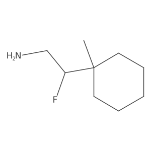 2-Fluoro-2-(1-methylcyclohexyl)ethan-1-amine结构式