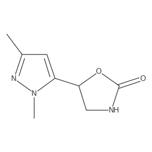 5-(1,3-dimethyl-1H-pyrazol-5-yl)-1,3-oxazolidin-2-one结构式