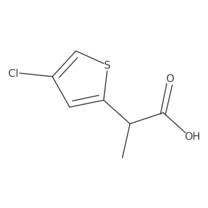2-(4-Chlorothiophen-2-yl)propanoic acid结构式
