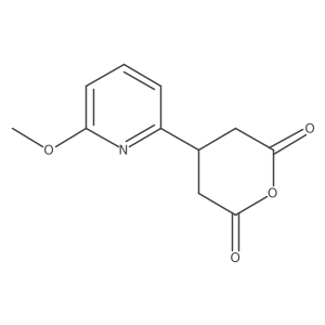 4-(6-Methoxypyridin-2-yl)oxane-2,6-dione Structure