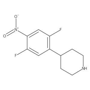 4-(2,5-Difluoro-4-nitrophenyl)piperidine Structure