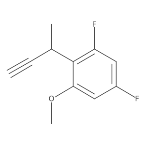 2-(But-3-yn-2-yl)-1,5-difluoro-3-methoxybenzene结构式