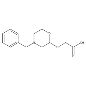 2-[(4-Benzylmorpholin-2-yl)oxy]acetic acid结构式