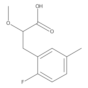 3-(2-Fluoro-5-methylphenyl)-2-methoxypropanoic acid Structure
