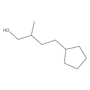 (2R)-4-Cyclopentyl-2-methylbutan-1-ol结构式
