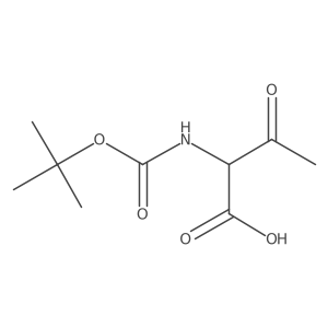 2-{[(Tert-butoxy)carbonyl]amino}-3-oxobutanoic acid Structure