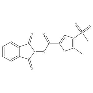 1,3-dioxo-2,3-dihydro-1H-isoindol-2-yl 4-methanesulfonyl-5-methylfuran-2-carboxylate Structure