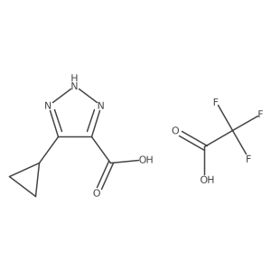 5-Cyclopropyl-2H-triazole-4-carboxylic acid;2,2,2-trifluoroacetic acid Structure