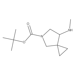tert-Butyl (S)-7-(methylamino)-5-azaspiro[2.4]heptane-5-carboxylate Structure