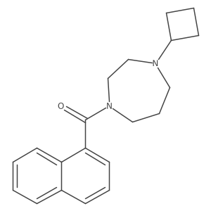 (4-cyclobutyl-1,4-diazepan-1-yl)-(1-naphthyl)methanone结构式