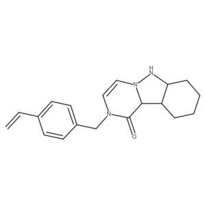2-[(4-Ethenylphenyl)methyl]-6,6a,7,8,9,10,10a,10b-octahydropyrazino[1,2-b]indazol-1-one Structure