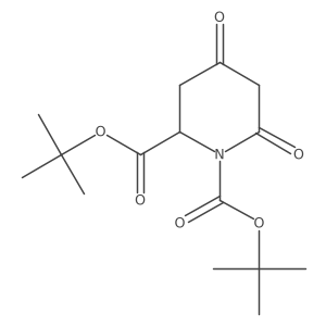 ditert-butyl (2R)-4,6-dioxopiperidine-1,2-dicarboxylate Structure