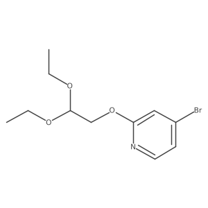 4-Bromo-2-(2,2-diethoxyethoxy)pyridine结构式