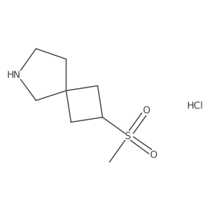 2-Methylsulfonyl-6-azaspiro[3.4]octane;hydrochloride Structure