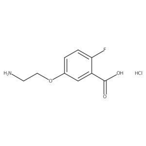 5-(2-Aminoethoxy)-2-fluorobenzoic acid;hydrochloride Structure