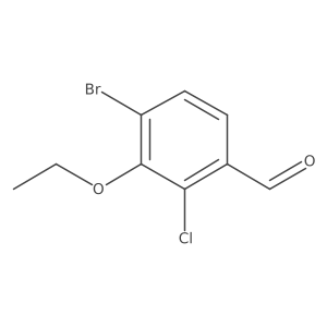 4-Bromo-2-chloro-3-ethoxybenzaldehyde结构式
