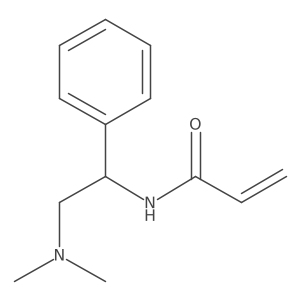 N-[(1R)-2-(Dimethylamino)-1-phenylethyl]prop-2-enamide结构式