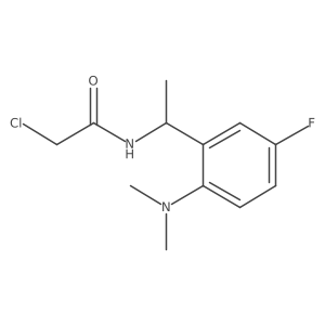 2-Chloro-N-[1-[2-(dimethylamino)-5-fluorophenyl]ethyl]acetamide Structure