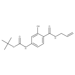 tert-butyl N-{3-hydroxy-4-[(prop-2-en-1-yl)carbamoyl]phenyl}carbamate Structure