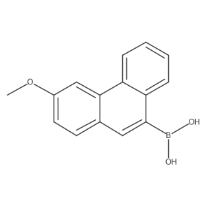 (3-Methoxyphenanthren-9-yl)boronic acid结构式