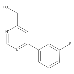 [6-(3-Fluorophenyl)pyrimidin-4-yl]methanol结构式