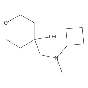 4-{[Cyclobutyl(methyl)amino]methyl}oxan-4-ol结构式