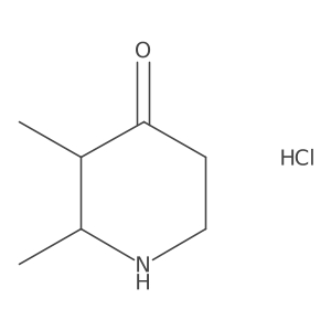 (2S,3S)-2,3-Dimethylpiperidin-4-one;hydrochloride Structure
