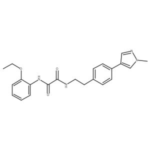 N-(2-ethoxyphenyl)-N'-{2-[4-(1-methyl-1H-pyrazol-4-yl)phenyl]ethyl}ethanediamide结构式