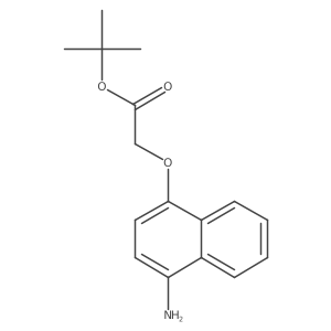 Tert-butyl 2-[(4-aminonaphthalen-1-yl)oxy]acetate结构式